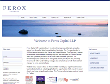 Tablet Screenshot of feroxcapital.com